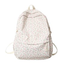 On floral travel school bag kawaii waterproof lady print backpack women laptop book bag thumb200