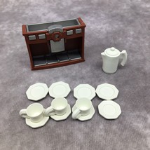Playmobil Hotel Coffee Maker &amp; White Dishes &amp; Coffee Pot #5998 Replacement Parts - £4.69 GBP