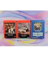 Lot of 3 Osmonds 8-Track Cassettes: Goin&#39; Coconuts, Disco Train, Crazy H... - $16.99