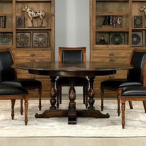 NEW 84&quot; to 64&quot; Matteo Jupe Dining Table Large Ebony Solid Walnut Heirloom - £5,182.24 GBP
