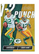 2018 Panini Absolute 1-2 Punch Aaron Rodgers Davante Adams #OTP-AD Packers NM - £1.53 GBP