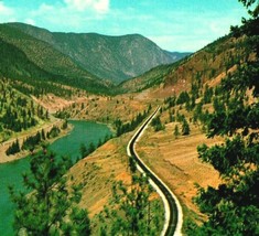 Thompson River Trans-Canada Highway British Columbia Canada Chrome Postcard UNP - $2.92