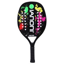 Beach Tennis Racket, Carbon Fiber Grit Face With Eva Memory Foam Core Beach Tenn - £70.47 GBP