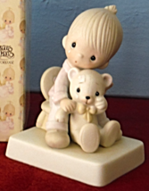 Precious Moment Figurine E-5200 Bear Ye One Another&#39;s Burdens with box - $39.95