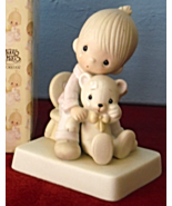 Precious Moment Figurine E-5200 Bear Ye One Another&#39;s Burdens with box - £31.86 GBP