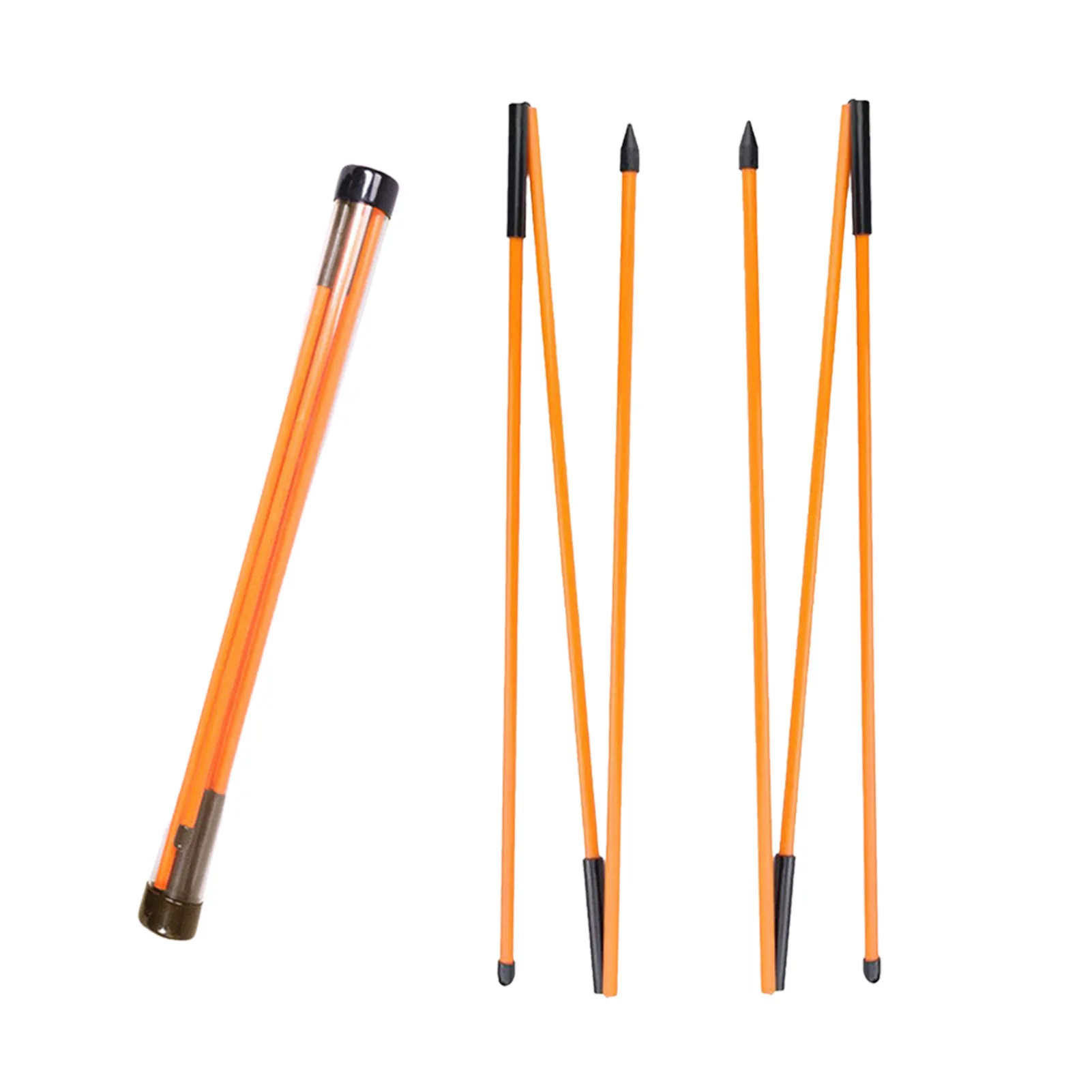 Sporting 2 Pcs Golf Putting Training Aids Golf Alignment Sticks Collapsible Golf - £24.78 GBP