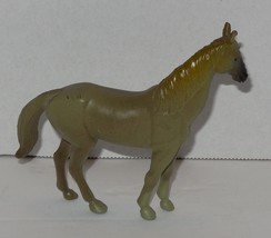 Pretend Play HORSE PVC figure RARE Vintage Hard Plastic equestrian #4 - $4.81