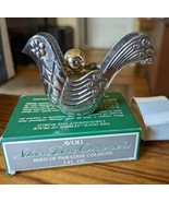 Vtg 1976 Avon Xmas Silver Dove Ornament with .5 oz Cologne Bottle Box NOS - £10.59 GBP