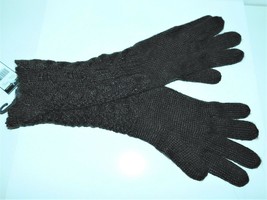 Ralph Lauren Brown Cable Knit Mohair Blend Gloves NWT - £61.85 GBP