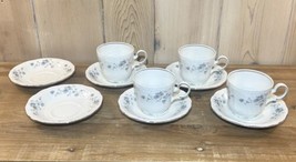 Johann Haviland Blue Garland 4 Cups &amp; 6 Saucers 3-1/8&quot; - $18.69