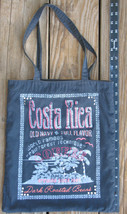 OLD NAVY ~ Costa Rica Coffee Cotton Tote Bag Lined Zippered Pouch ~ SHIP... - £7.47 GBP