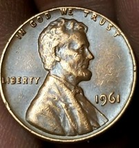 1961 Lincoln Memorial Cent Free Shipping  - £3.87 GBP