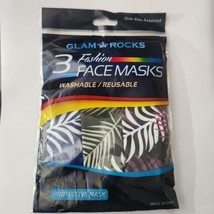 Glam Rocks One Size Assorted Adult  Washable Fashion Protective Face Mas... - $6.88