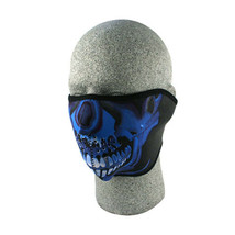 Balboa WNFM024H Neoprene 1/2 Face Mask - Blue Chrome Skull - $14.22