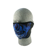 Balboa WNFM024H Neoprene 1/2 Face Mask - Blue Chrome Skull - £10.62 GBP