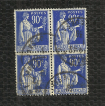 France - 1938 Peace Stamp - Ultramarine 90 Centimes - Cto - Nh - Ng - £3.13 GBP