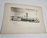 Robert E. Lee Paddle Wheeler Steamship Photo 5.25&quot;H X 8.2&quot;L mounted on c... - $29.98