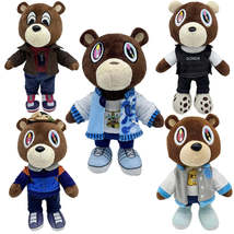 26-30cm Kawaii Kanye Dropout Bear Teddy Bear Plush Toys Kanye West Graduation So - £1.96 GBP+
