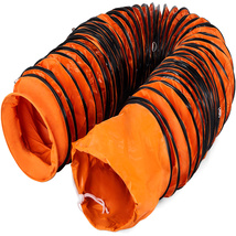 VEVOR 25ft Ducting Hose, PVC Flexible Duct Hosing with S Hook &amp; Steel Su... - $31.90