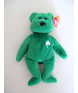 Ty 1997 Beanie Babies 8&quot; Erin Green Bear Korean Mkt. St.Patrick&#39;s Day - £7.82 GBP
