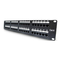 UNC Group PPC6-48PT-2U 48PORT 2RMU CAT6 PATCH PANEL, 110 TYPE - $3,918.72 MXN