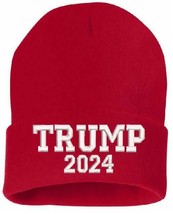 Trump 2024 Winter Hat - Embroidered Cuff or Beanie Choice SP12 or SP08 Trump Hat - £18.89 GBP