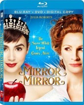Mirror Mirror (Blu-ray + DVD + Digital Copy) Julia Roberts, Lily Collins NEW - £9.08 GBP