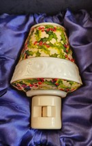 NEW in Box - Sorelle Holly Berries Handcrafted Porcelain Night Light Nig... - $29.99