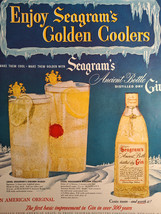 1950 Original Esquire Art Ad Advertisement Seagrams Gin Old Spice - £8.51 GBP