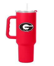 Georgia Bulldogs Tumbler Red Black 40 oz NCAA Flipside Powder Coat - $74.26 CAD