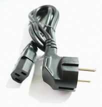 3 Prong Pin EU AC Power Cord Cable to Cloverleaf Plug for PC desktop computer - £11.24 GBP