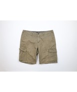 Vintage Banana Republic Mens 36 Thrashed Above Knee Cargo Shorts Olive G... - $33.78 CAD
