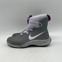 Nike Binzie BQ5381-003 Unisex Kids Gray Ankle Waterproof Rain Boots Size 3Y - £27.24 GBP