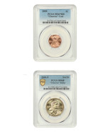 Cheerios Set: 2000-P 1c and Sacagawea $1 PCGS MS67RD-68 (2 Coins) - £8,390.29 GBP