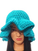 Crochet Wavy Brim Bucket Hat - Spring Fashion Summer Sun Hat!!! - £19.18 GBP