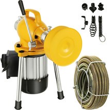 3/4&quot; ~ 4&quot; Sectional Pipe Drain Auger Cleaner Machine 400W Snake Sewer w/... - £205.30 GBP
