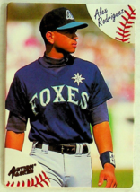 1994 Action Packed Minors Alex Rodriguez #1 - Appleton Foxes Baseball Card - $9.49