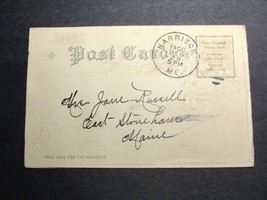 Harrison, Maine -1906 Posted (2) Pages Mail Card. - £7.76 GBP