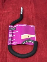 NEW Black Vinyl Coated Screw In Heavy Duty Steel Bike Utility 8&quot; Hook Hanger - £3.15 GBP