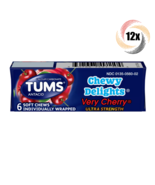 Full Box 12x Packs Tums Chewy Delights Very Cherry Ultra Soft Chews | 6 ... - €26,92 EUR