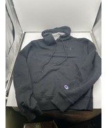 VINTAGE Champion Black On Black Pullover Hoodie Men Adult Small S Y2K 90s - $565.28 MXN
