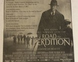 Road To Perdition Vintage Tv Print Ad Tom Hanks Paul Newman Jude Law TV1 - $5.93