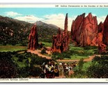 Indian Ceremonies Garden of the Gods Colorado Springs CO WB Postcard Z7 - $2.92