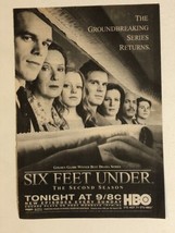 6 Feet Under Tv Guide Print Ad Advertisement Peter Krause Michael C Hall TV1 - £4.67 GBP