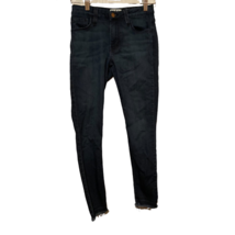Hollister Womens Super Skinny Jeans Black Stretch Low Rise Dark Wash Denim 0R - £10.89 GBP