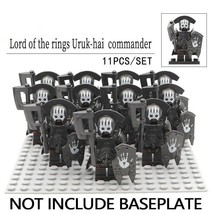 11Pcs/set Uruk-Hai Commander Army Military The Lord Of The Rings Minifigure - £19.17 GBP