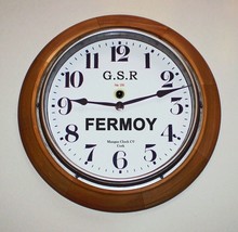 Great Southern Railway GSR (Eire) Style Wooden Clock, Fermoy Station - £135.17 GBP