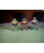 Vintage 1992 Teenage Mutant Ninja Turtles Mutations 3 Figures (Mikey, Ra... - £39.33 GBP