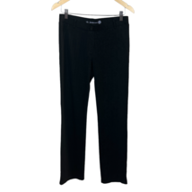 Betabrand Pants Womens Medium Long Black Ribbed Stripe Straight Pull On ... - £26.26 GBP