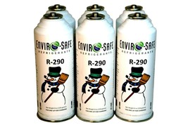 6 CANS R-290 R290 NEW Stand Alone Fridge Freezer (EPA Snap Rule 17) #800... - $81.18